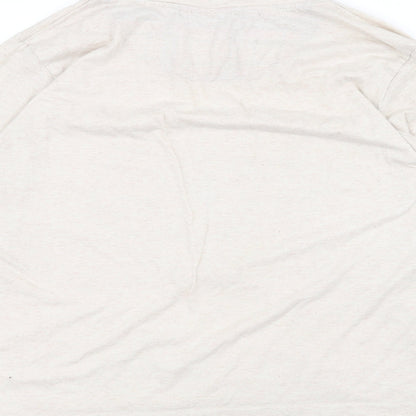 Womens UK Size XL Love To Lounge White Basic T-Shirt