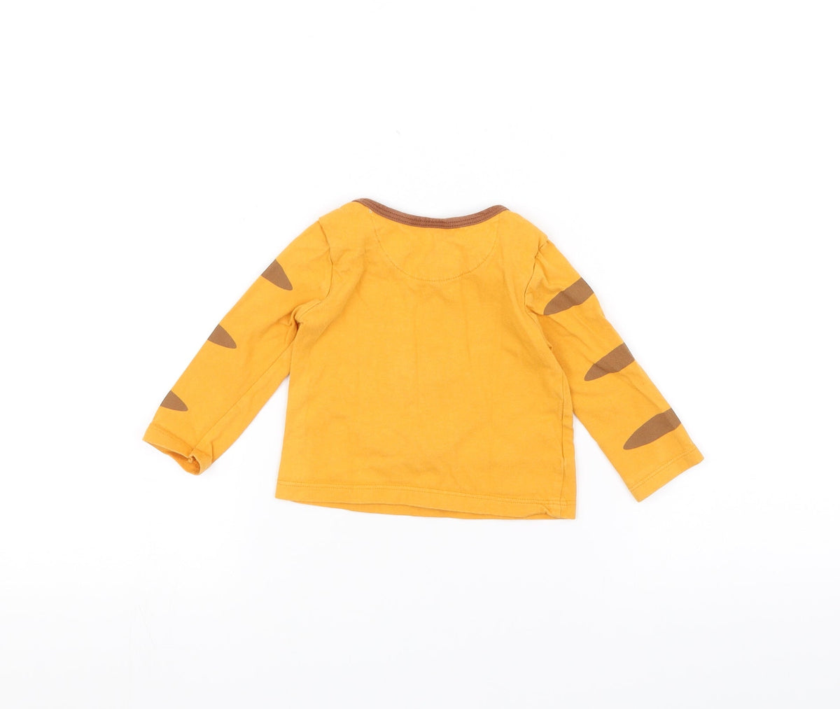 Back view of Disney Baby Orange Basic T-Shirt, size 3-6, Months - Disney