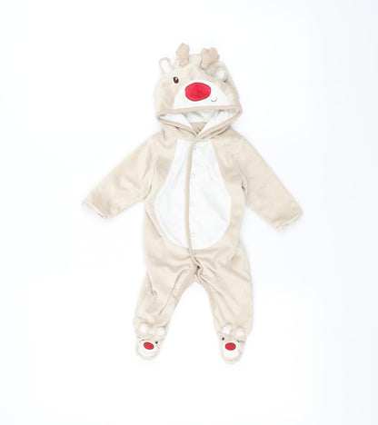 George Baby Brown   Babygrow One-Piece Size 0-3 Months  - Deer