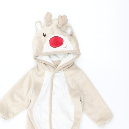 George Baby Brown   Babygrow One-Piece Size 0-3 Months  - Deer