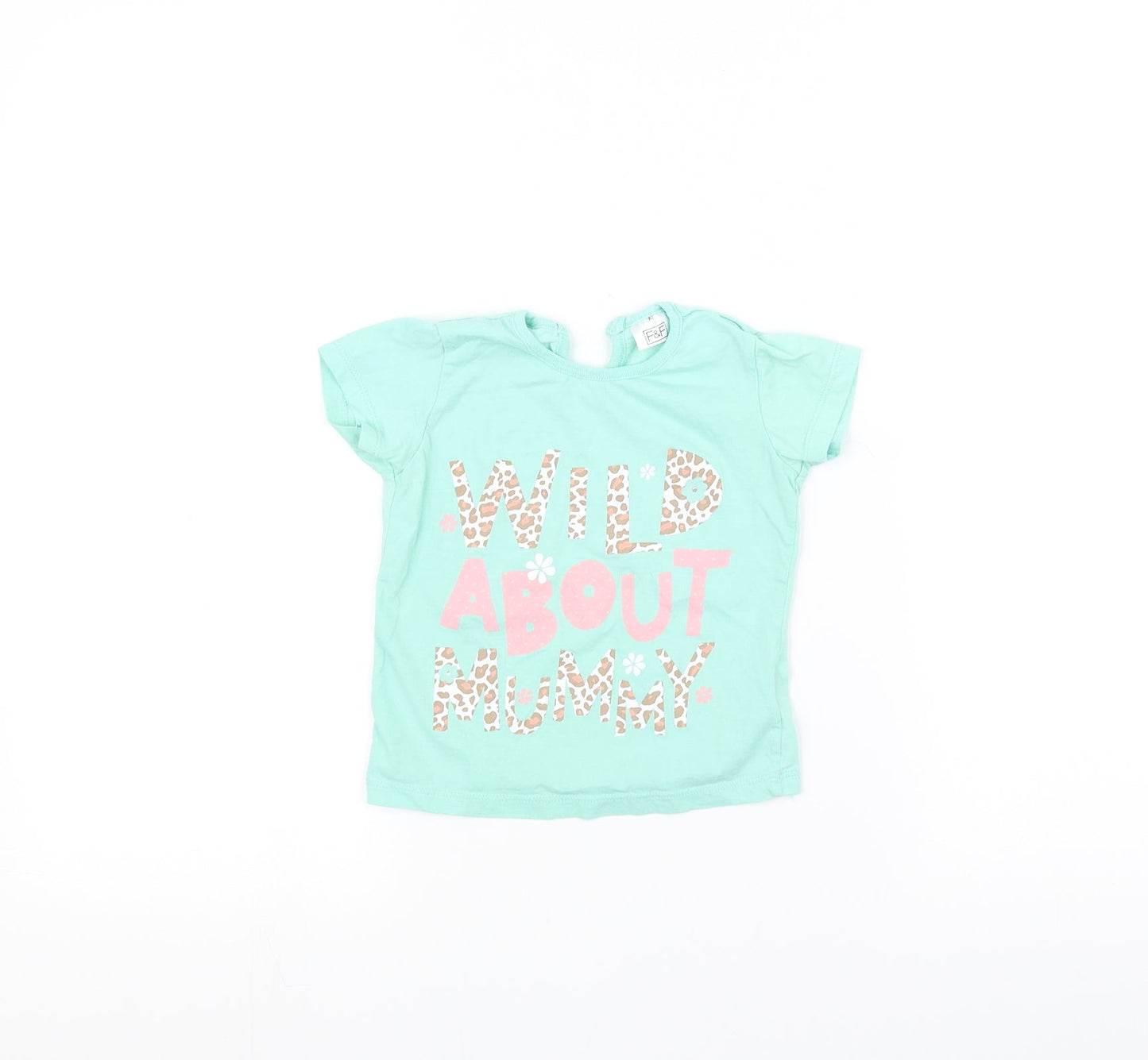 F&F Baby Green   Basic T-Shirt Size 12-18 Months
