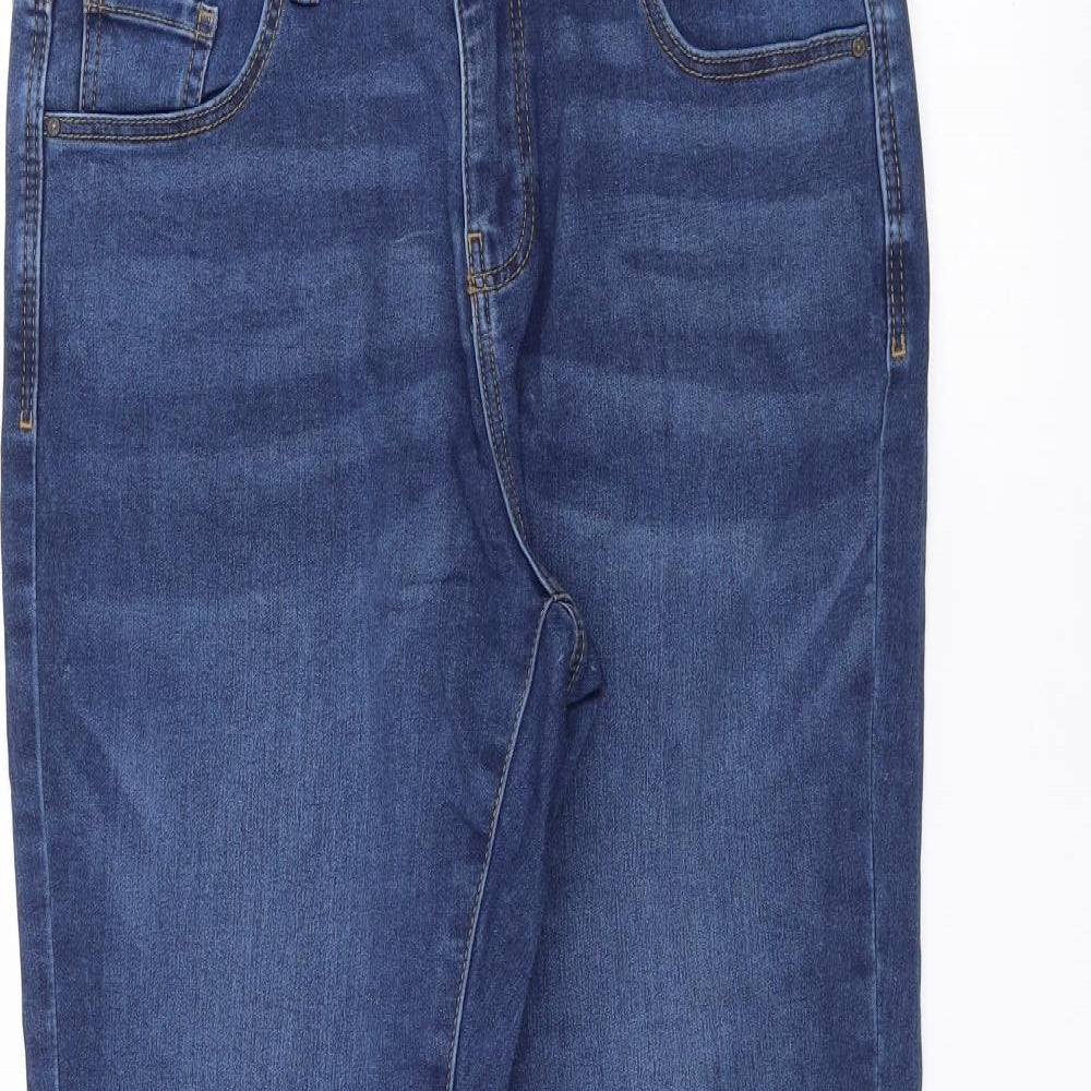 Denim & Co. Womens Blue   Straight Jeans Size 14 L29 in