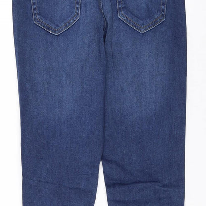 Denim & Co. Womens Blue   Straight Jeans Size 14 L29 in