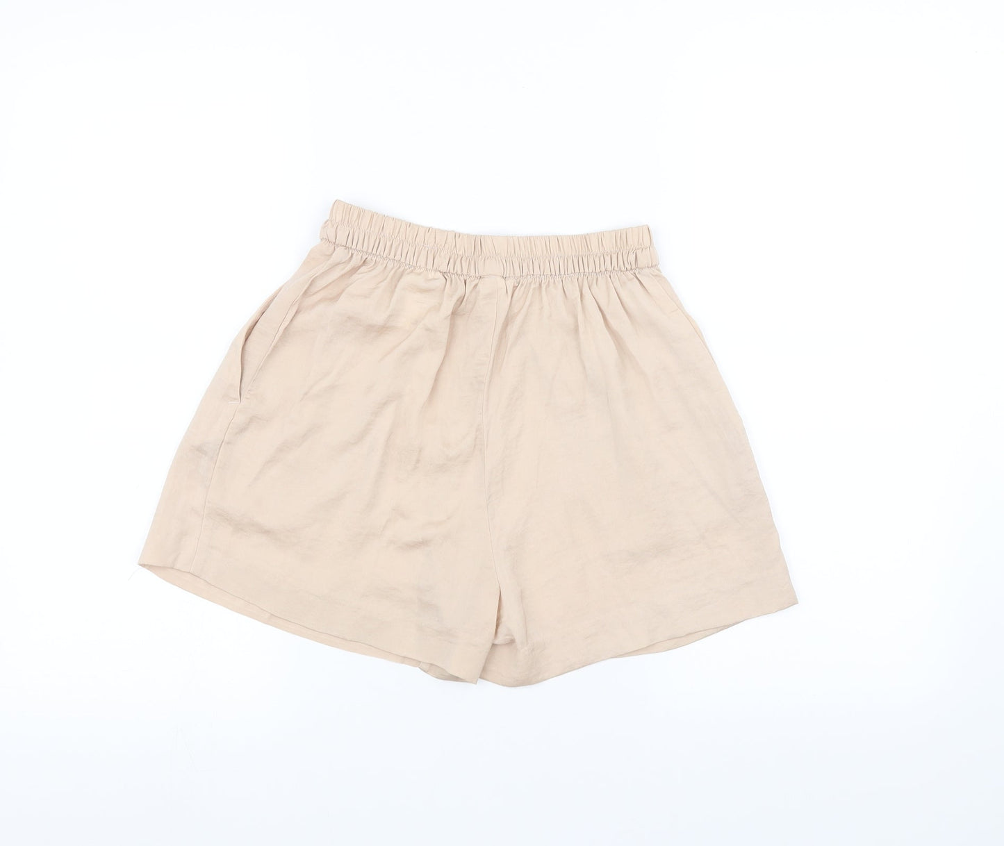 H&M Womens Pink   Paperbag Shorts Size 4