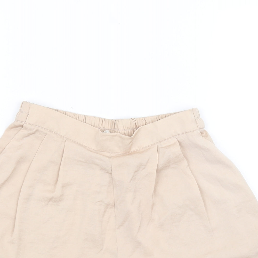 H&M Womens Pink   Paperbag Shorts Size 4