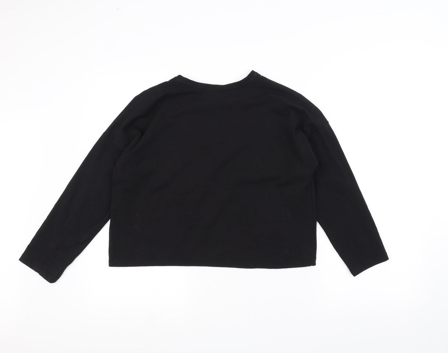 Papaya Womens Black   Basic T-Shirt Size 10