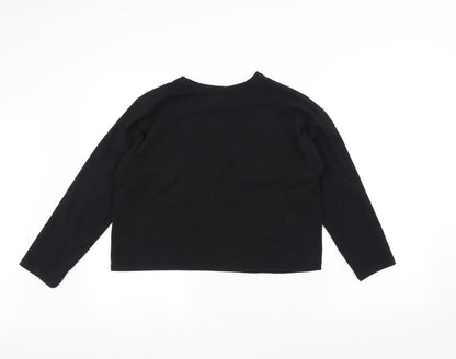 Papaya Womens Black   Basic T-Shirt Size 10