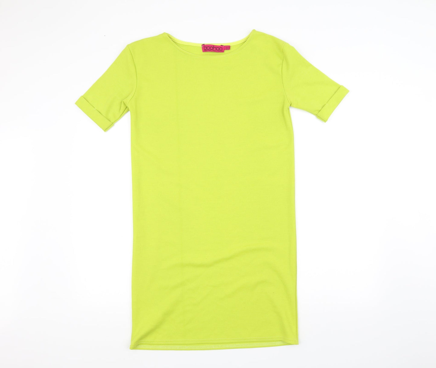 Boohoo Womens Green   T-Shirt Dress  Size 10