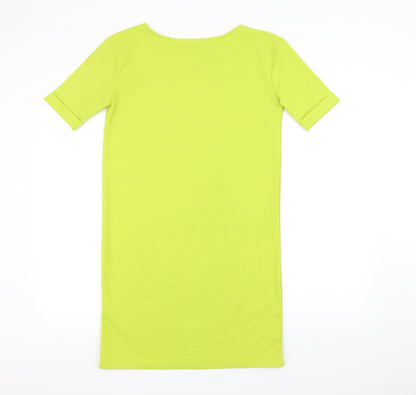 Boohoo Womens Green   T-Shirt Dress  Size 10