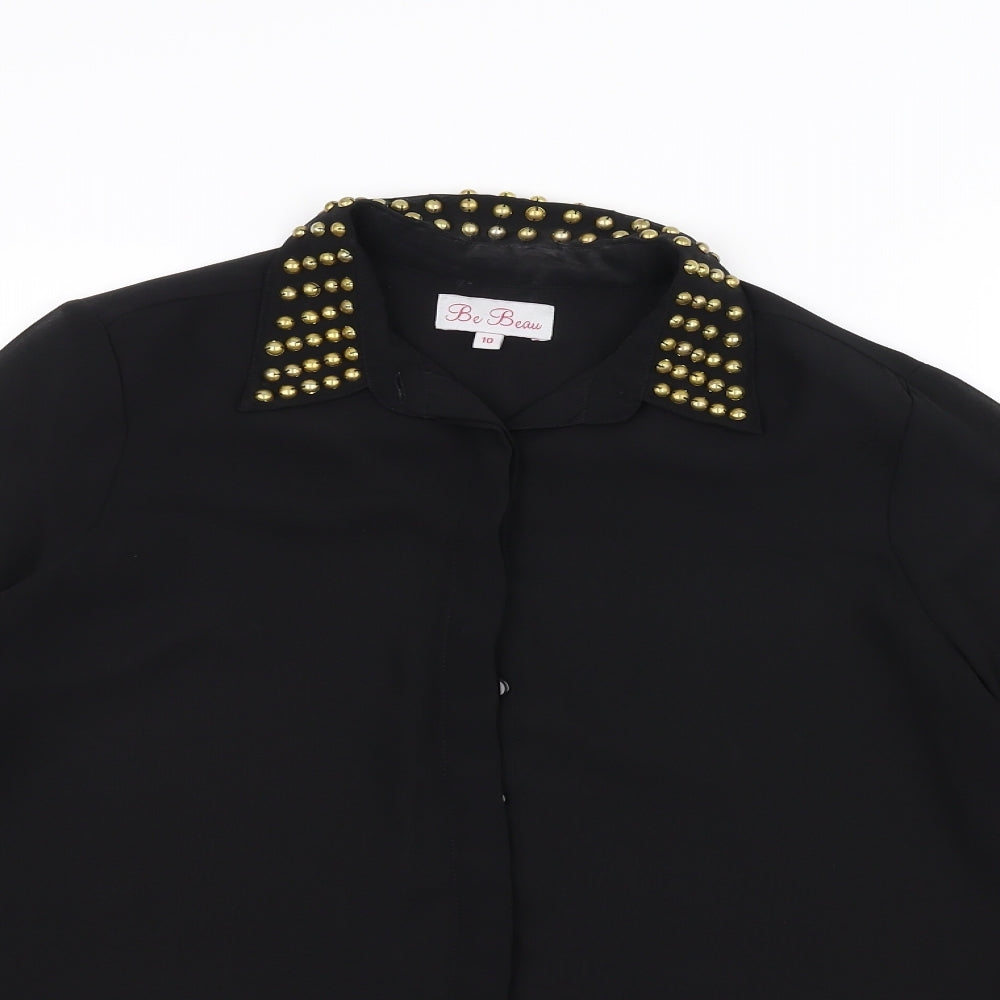 Be Beau Womens Black   Cardigan Jumper Size 10