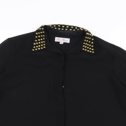 Be Beau Womens Black   Cardigan Jumper Size 10