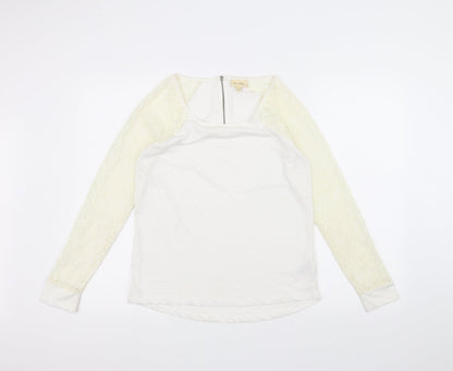 Womens UK Size 8 NEXT White Basic T-Shirt
