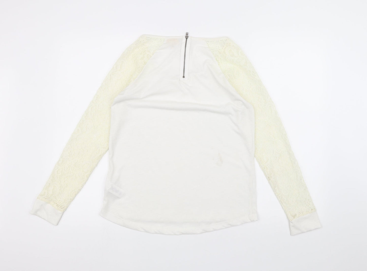 Womens UK Size 8 NEXT White Basic T-Shirt