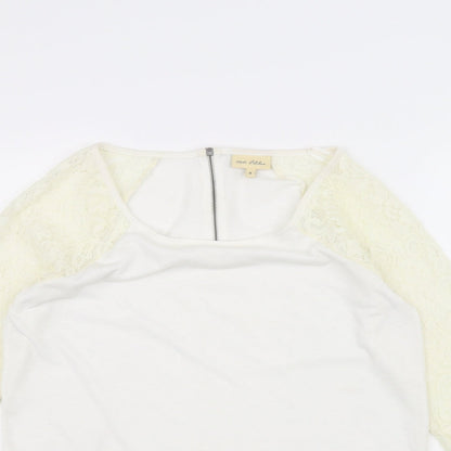 Womens UK Size 8 NEXT White Basic T-Shirt