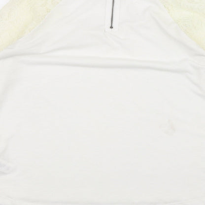 Womens UK Size 8 NEXT White Basic T-Shirt