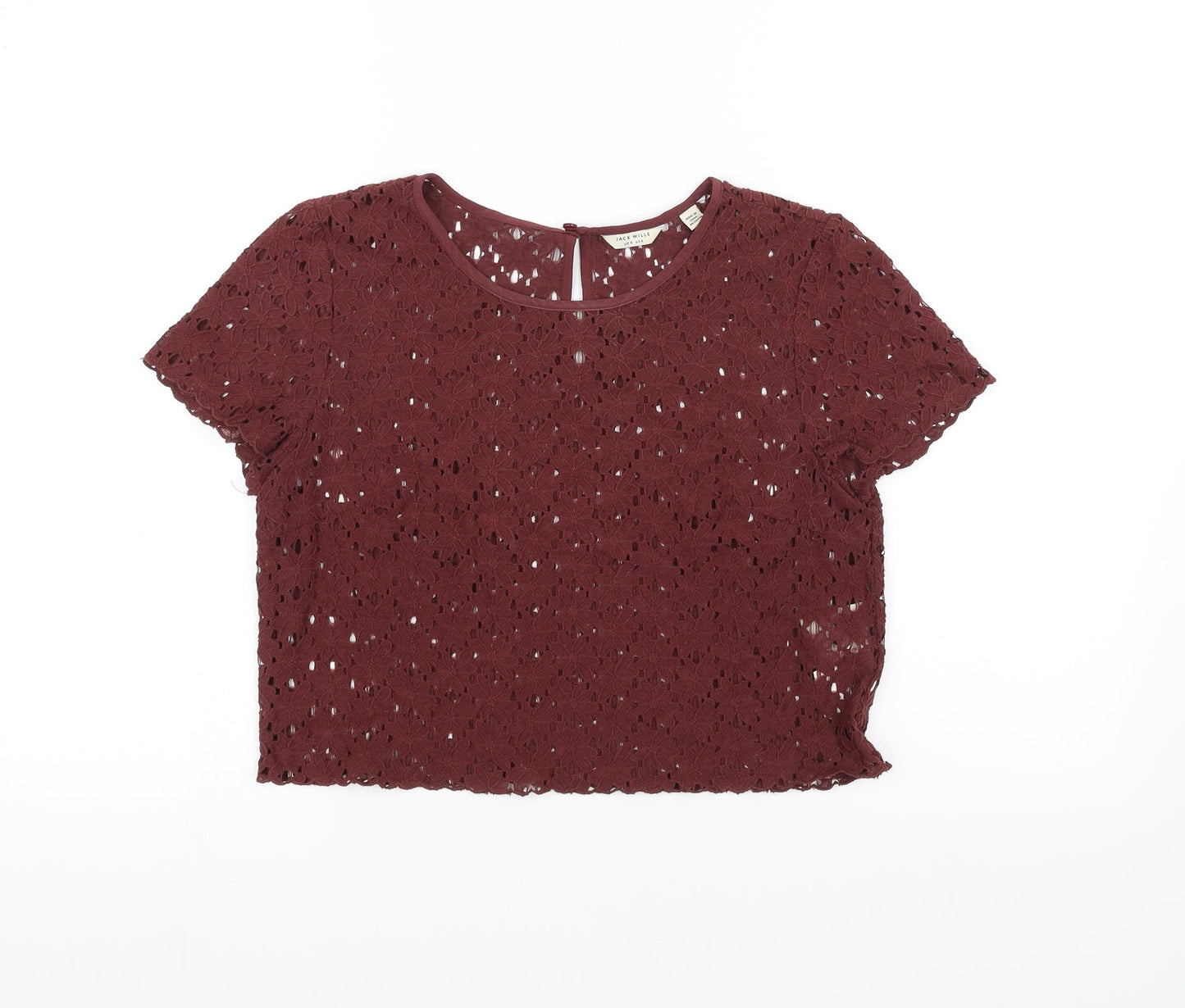 Jack Wills Womens Brown   Basic T-Shirt Size 8