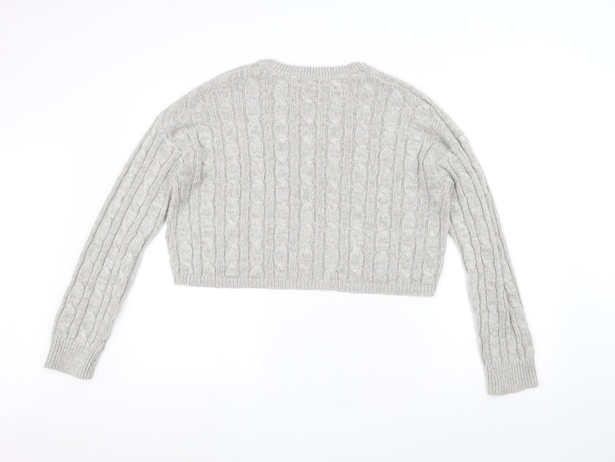 Back view of New Look women’s white knit jumper, size L