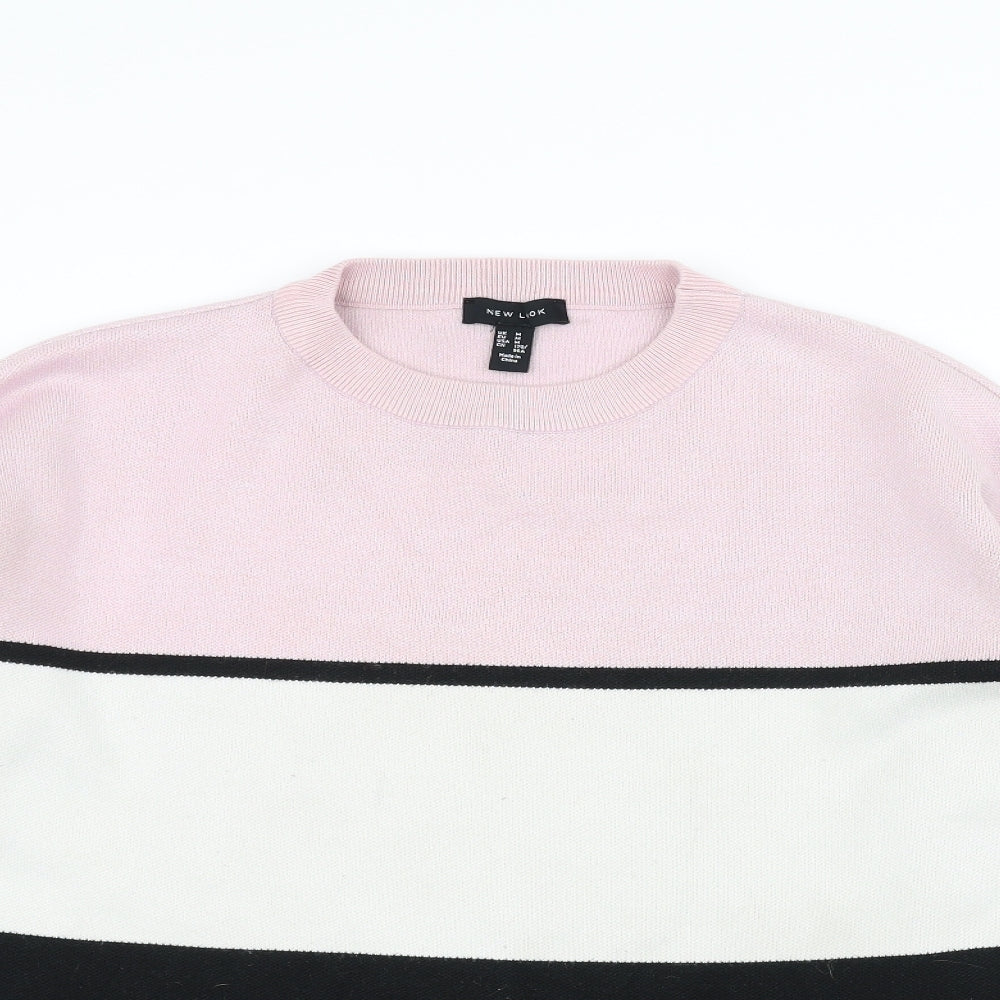 New Look Womens Pink   Pullover Jumper Size M
