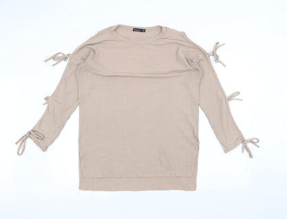 Boohoo Womens Brown   Pullover Jumper Size 14