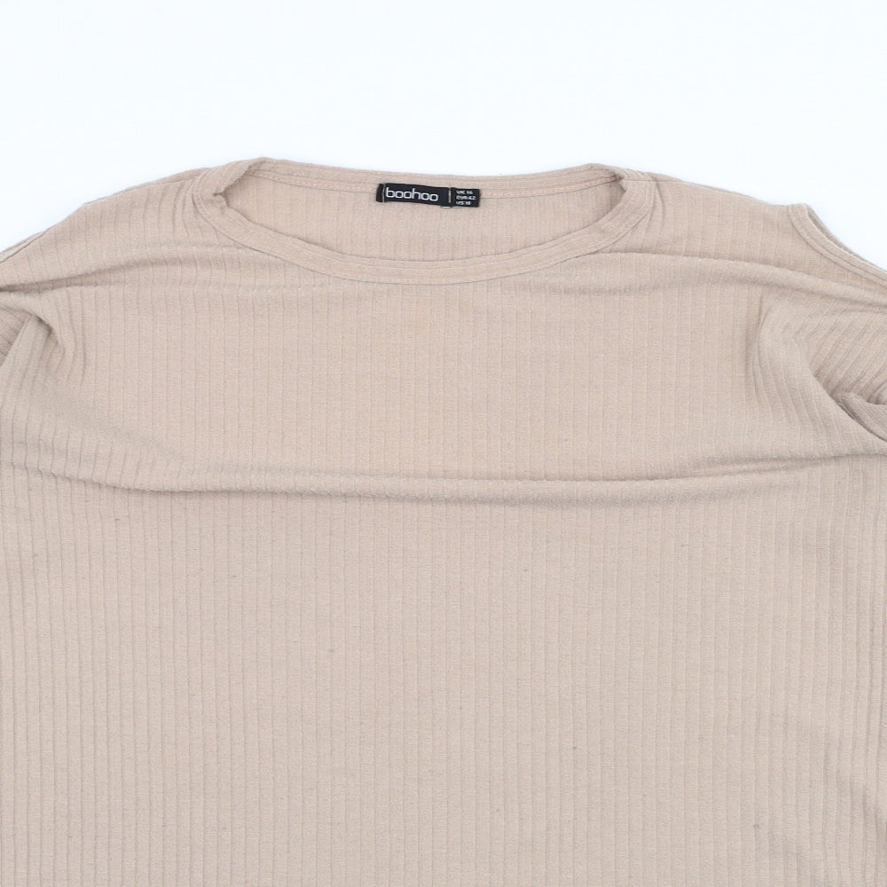Boohoo Womens Brown   Pullover Jumper Size 14