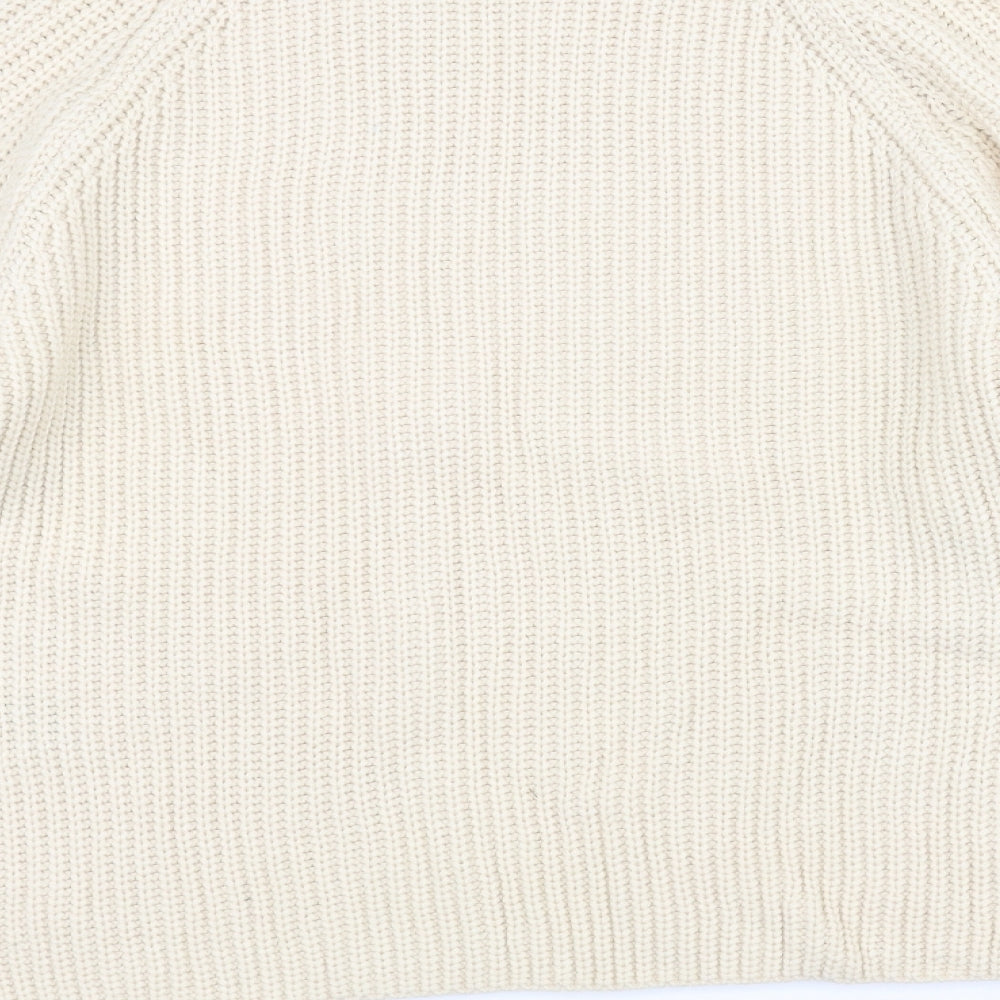 Brand and care label for Very women’s white knit jumper, size UK 14