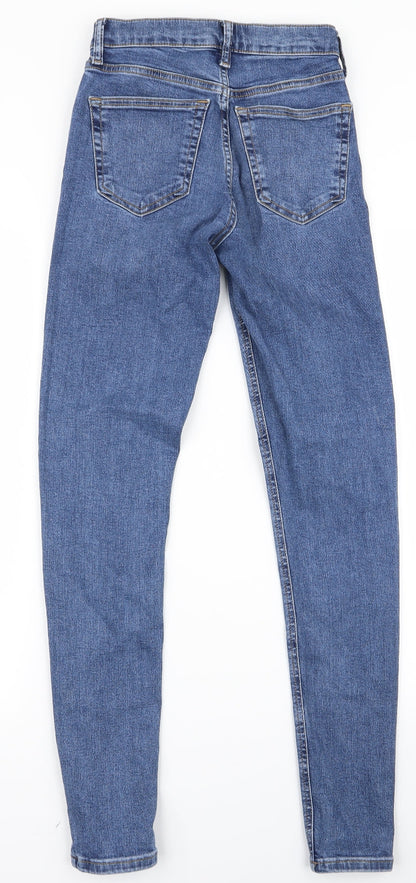 Topshop Womens Black   Skinny Jeans Size 25 L28 in