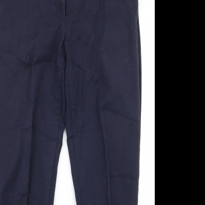 Womens UK Size 8 Zara Regular Fit  Black Trousers