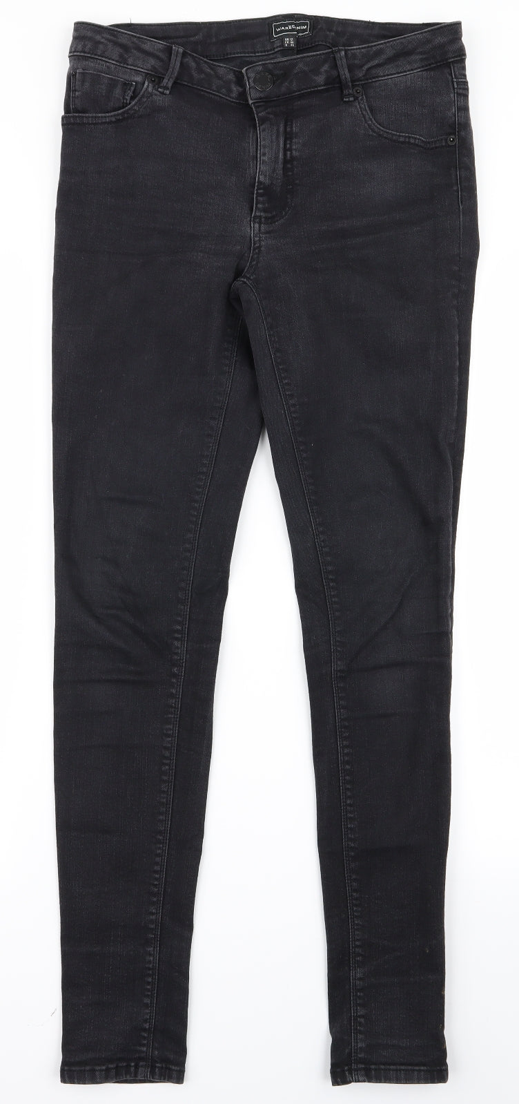 David Warren Womens Black   Skinny Jeans Size 12 L24 in