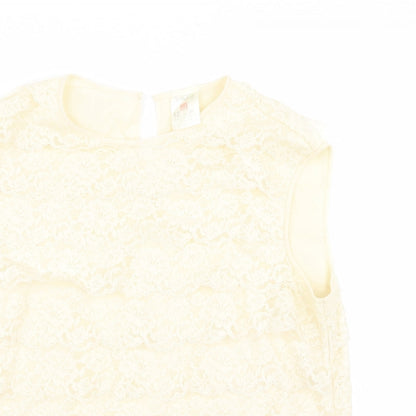 Womens UK Size 12 st michael Beige Basic Blouse
