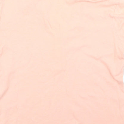 Womens UK Size 10 m&s Pink Basic Polo