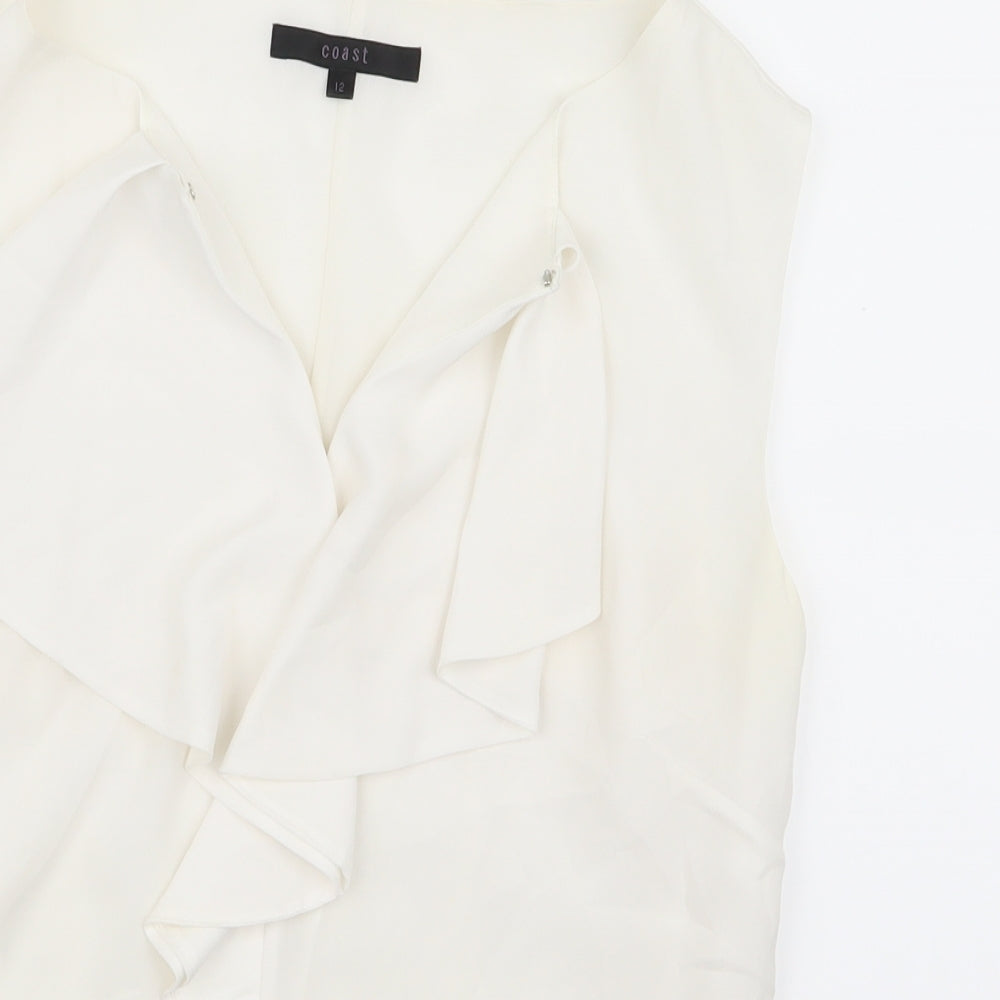 Coast Womens White   Basic Blouse Size 12