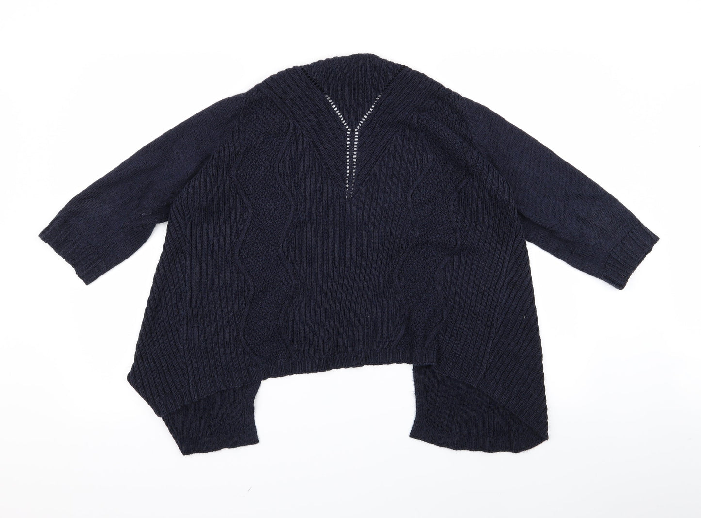 PREUNA Womens Blue  Corduroy Cardigan Jumper Size 12  - V