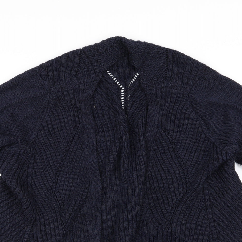 PREUNA Womens Blue  Corduroy Cardigan Jumper Size 12  - V