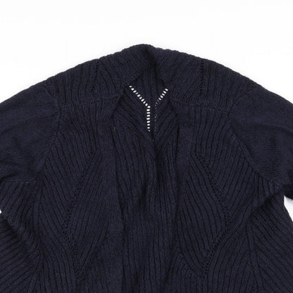 PREUNA Womens Blue  Corduroy Cardigan Jumper Size 12  - V
