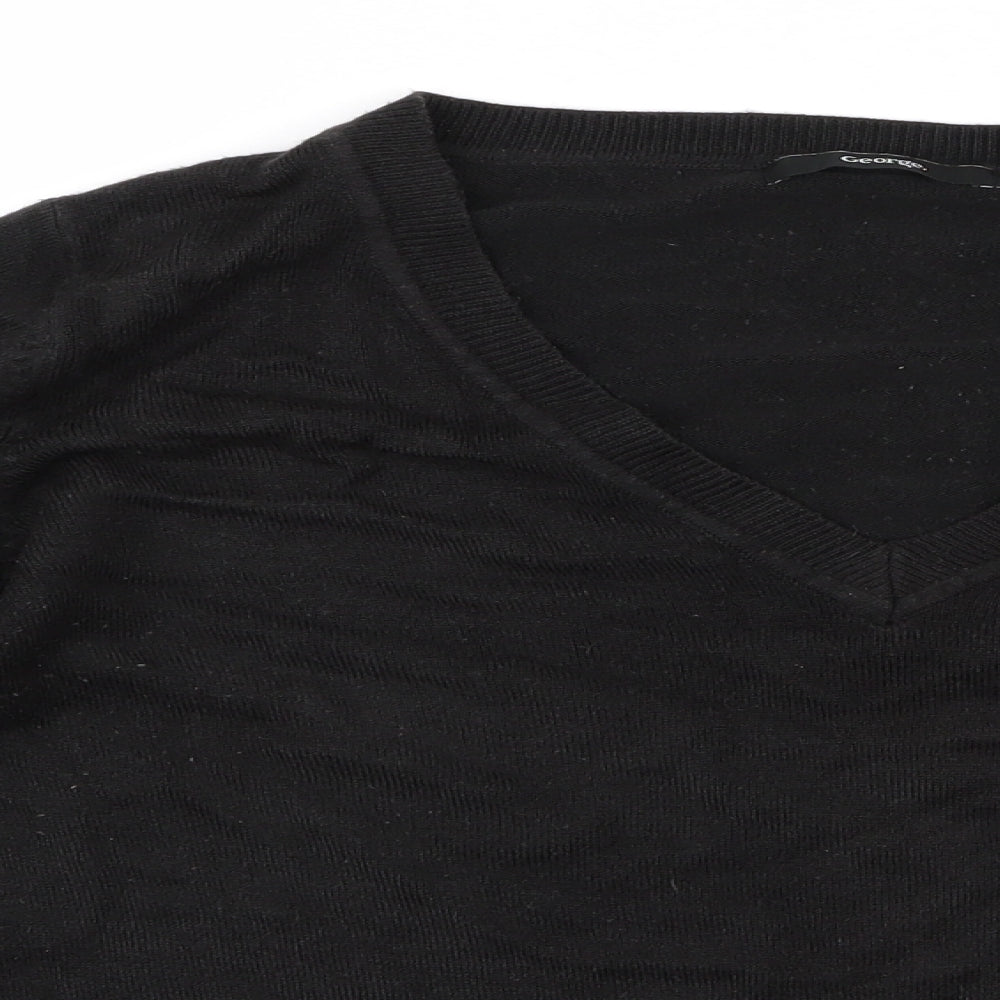 George Mens Black   Pullover Jumper Size M