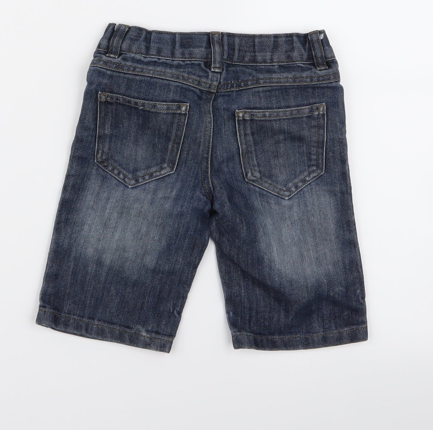 Preworn Girls Blue   Biker Shorts Size 4 Years