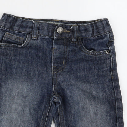 Preworn Girls Blue   Biker Shorts Size 4 Years