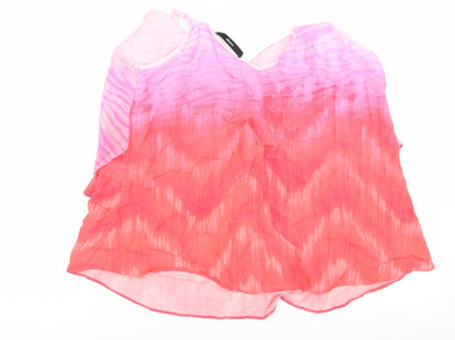 george  Womens Pink   Cropped Blouse Size M