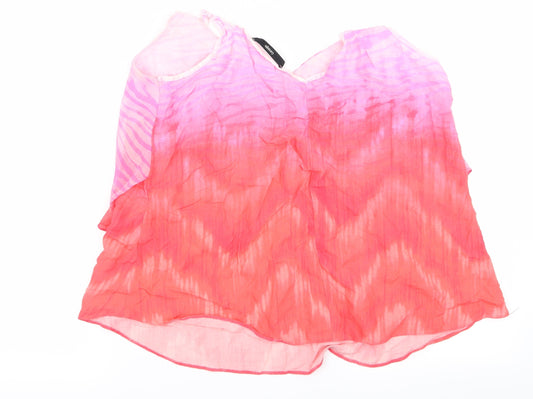george  Womens Pink   Cropped Blouse Size M