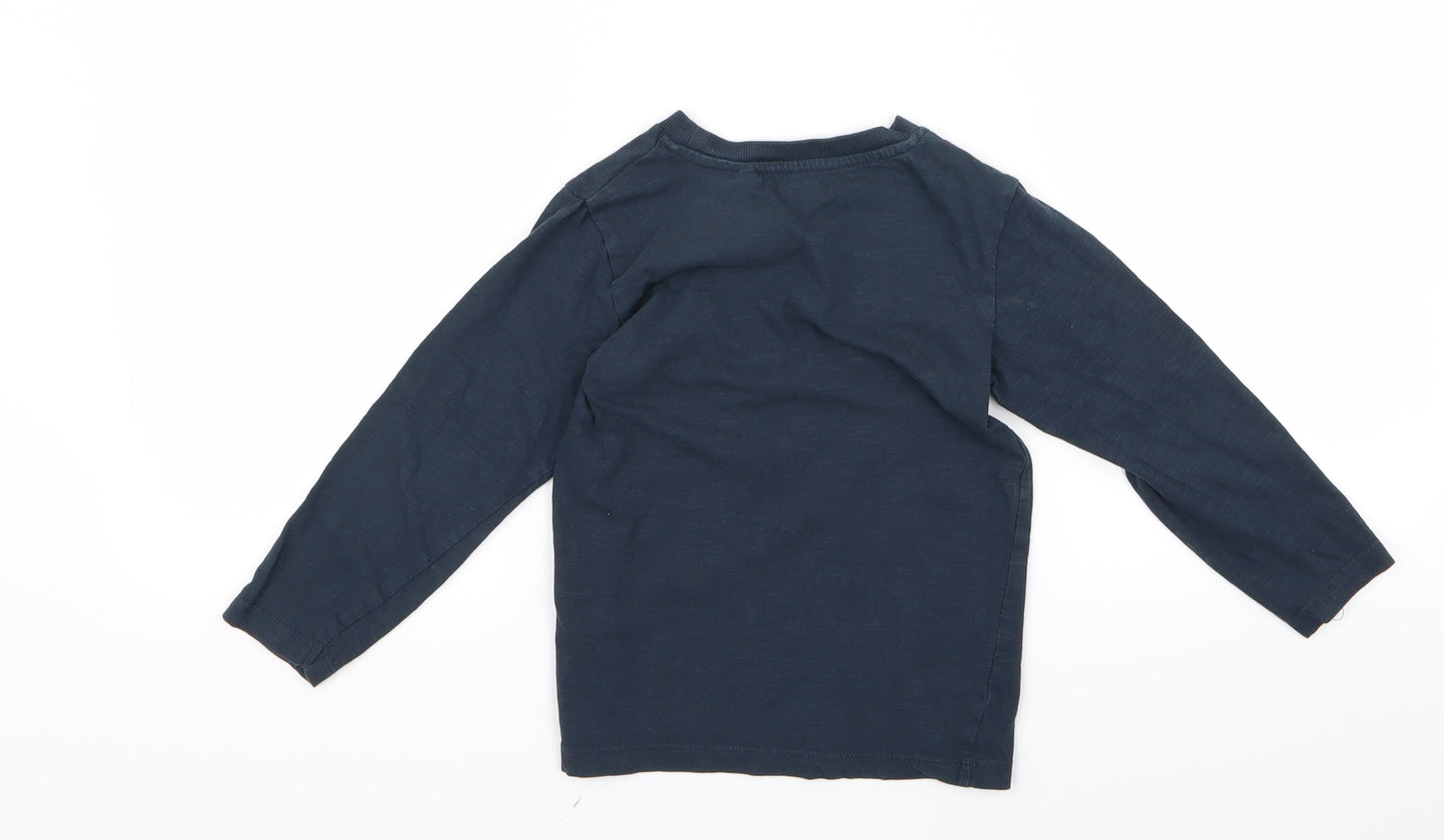 NEXT Boys Blue  Rayon Basic T-Shirt Size 5 Years