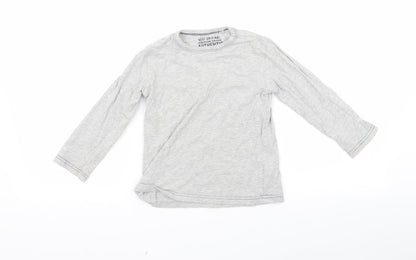 NEXT Boys Grey  Rayon Basic T-Shirt Size 4 Years
