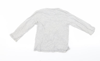 NEXT Boys Grey  Rayon Basic T-Shirt Size 4 Years