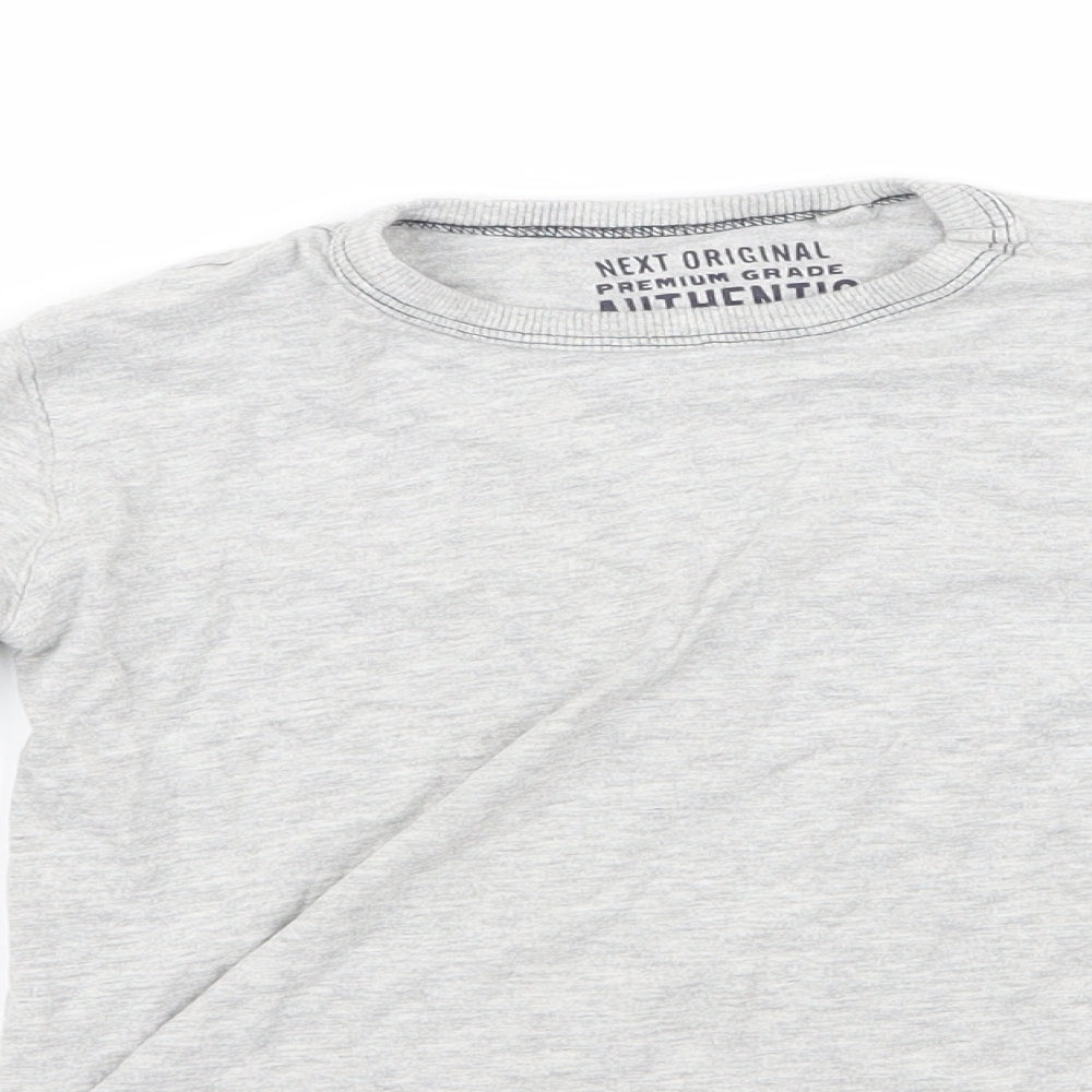 NEXT Boys Grey  Rayon Basic T-Shirt Size 4 Years