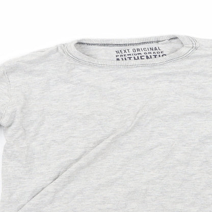 NEXT Boys Grey  Rayon Basic T-Shirt Size 4 Years