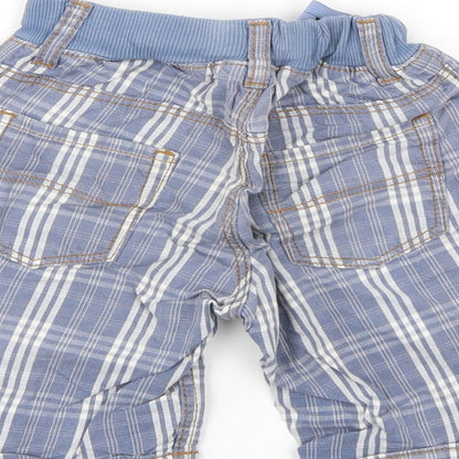 H&M Boys Blue Check  Cropped Trousers Size 12-18 Months  - Shorts