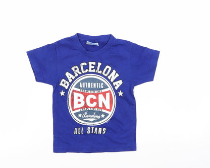 safon Boys Blue   Basic T-Shirt Size 2 Years
