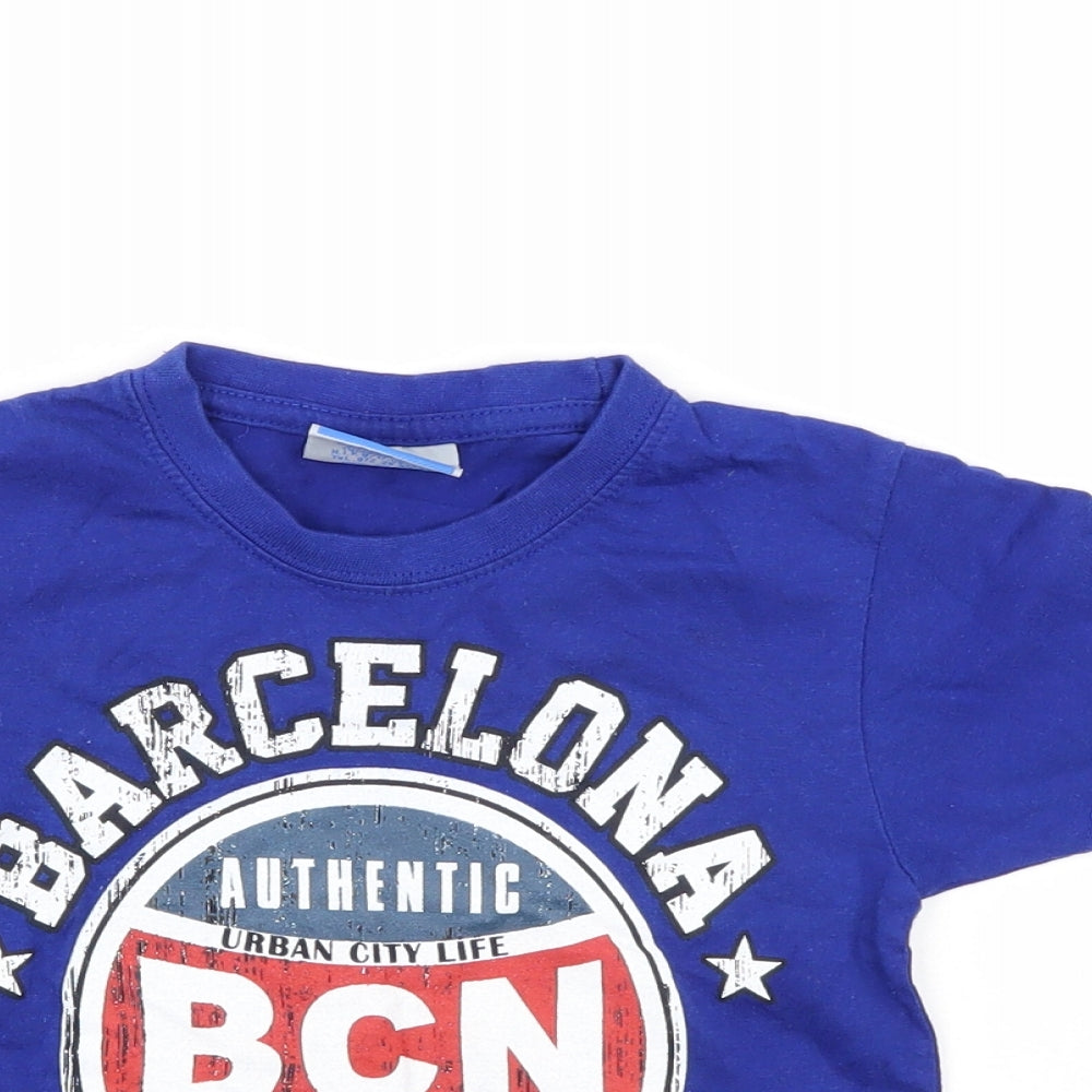 safon Boys Blue   Basic T-Shirt Size 2 Years