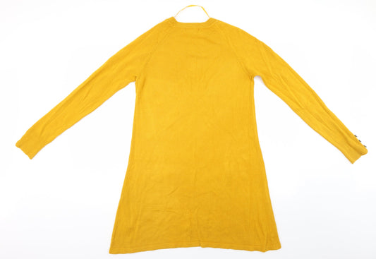 Primark Womens Yellow   Jumper Dress  Size XS