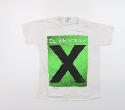 Womens UK Size S Gildan Multicoloured Basic T-Shirt
