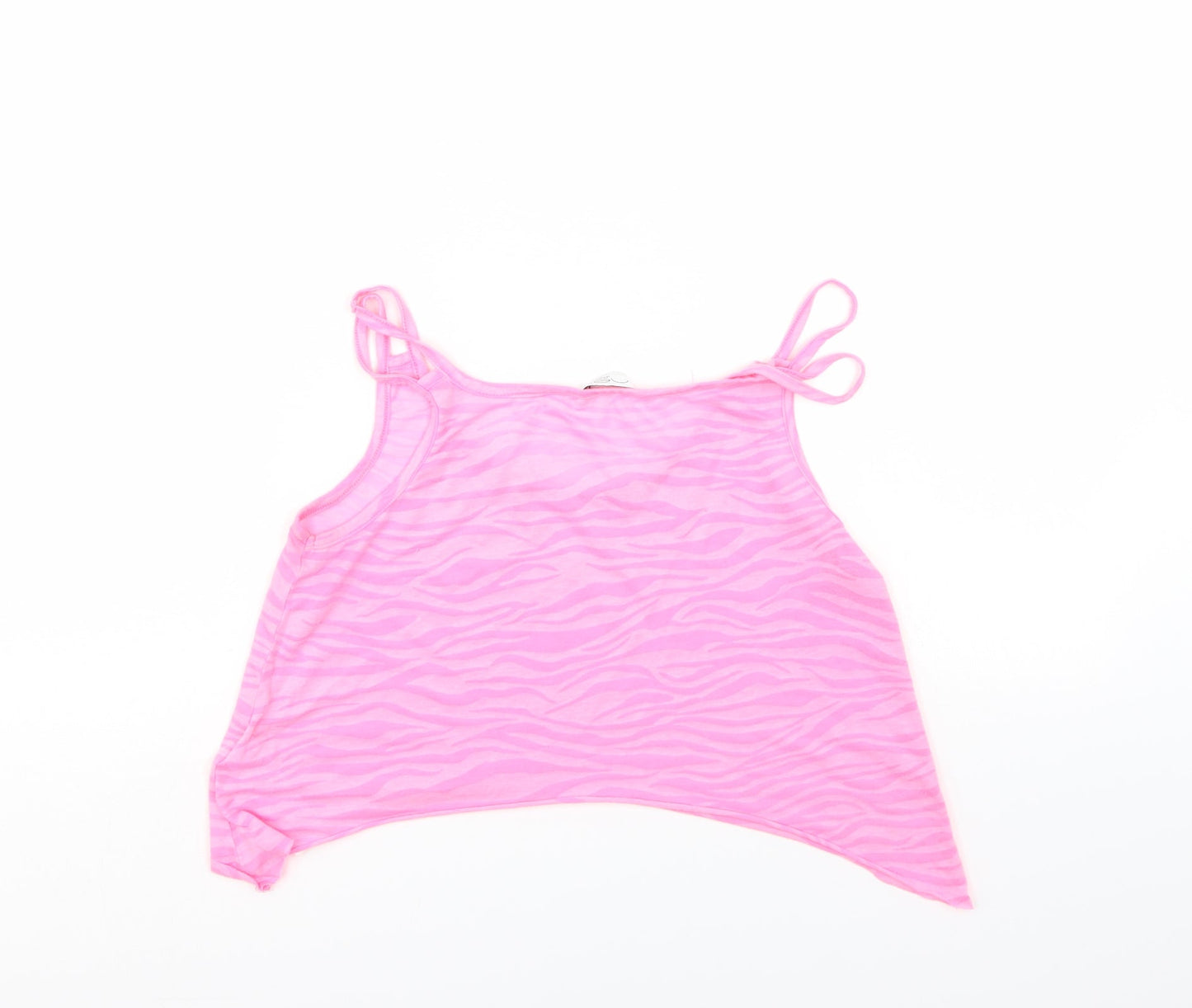 Womens UK Size 8 New Look Pink Basic Tank